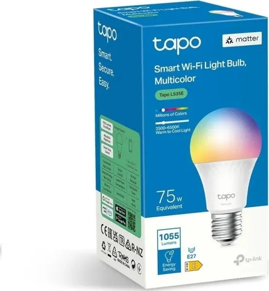 LED RGBW Dimmelhető izzó A60 E27/8,6W/230V 2500-6500K Wi-Fi - TP-Link