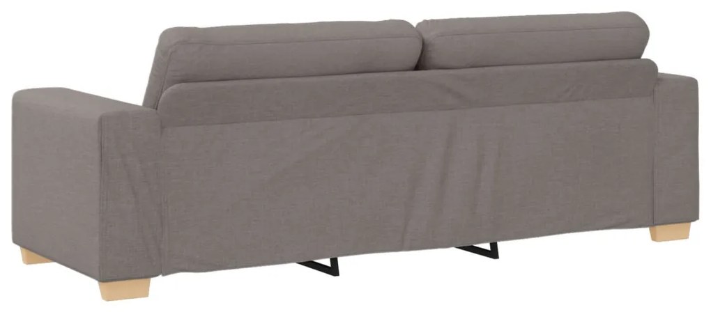 3 részes kanapé szett párnákkal, taupe anyaggal