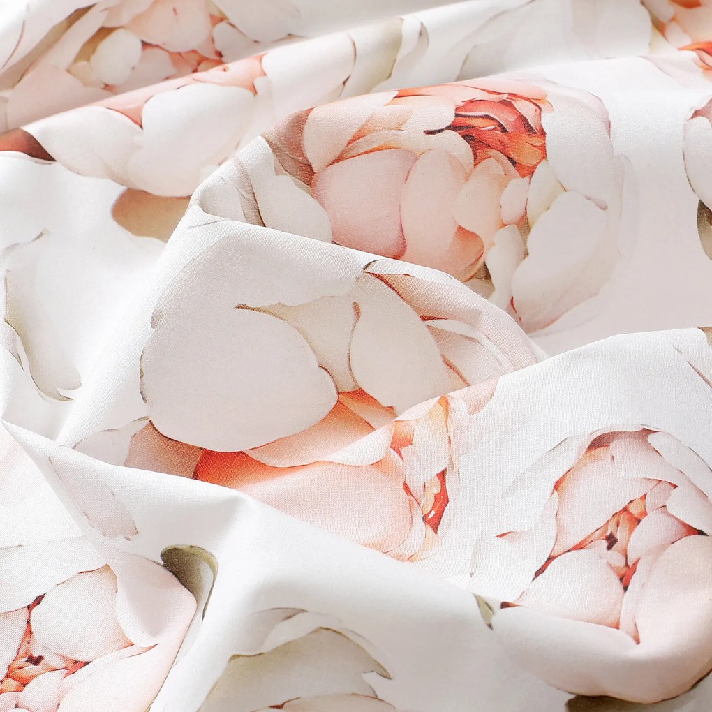 Goldea pamut ágyneműhuzat deluxe - illatos bazsarózsa 220 x 200 és 2db 70 x 90 cm