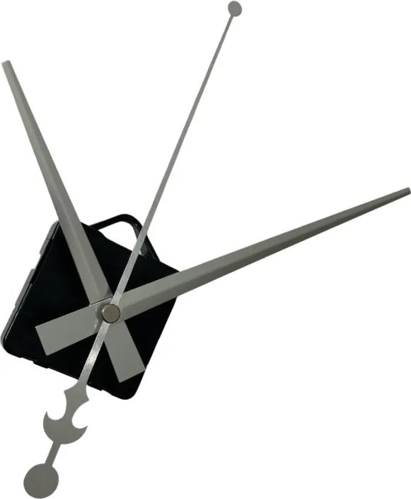 Ezüst alumínium óramutatók - horgony mintázat 16 / 12 cm