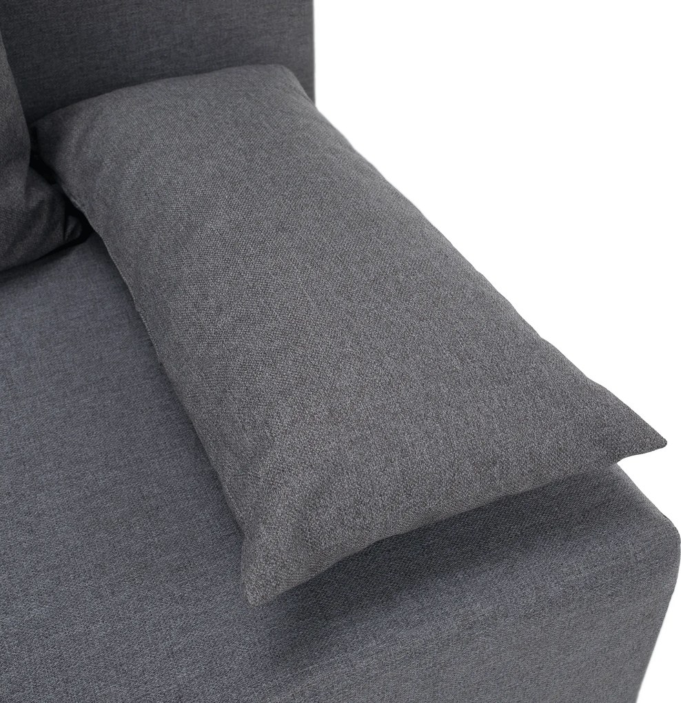 Kihúzható heverő, világosszürke, EUGI