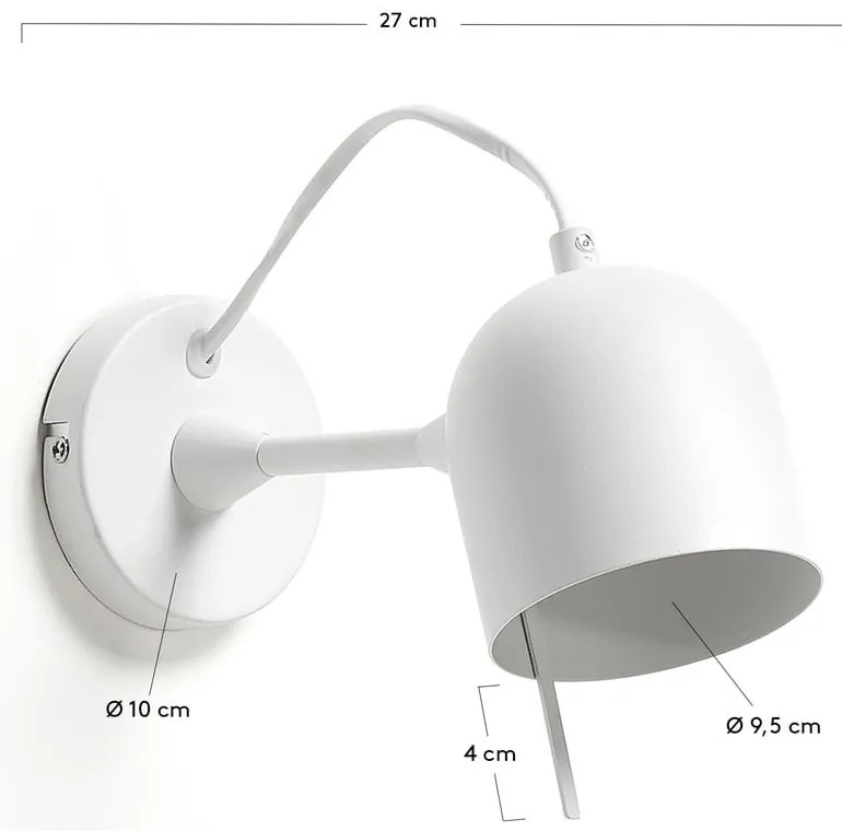 Fehér fali lámpa Lucilla – Kave Home