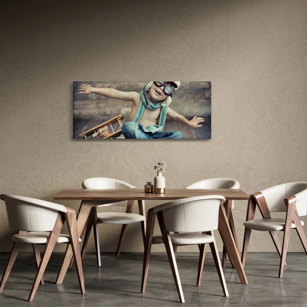 Kép - Fiatal pilóta (120x50 cm)