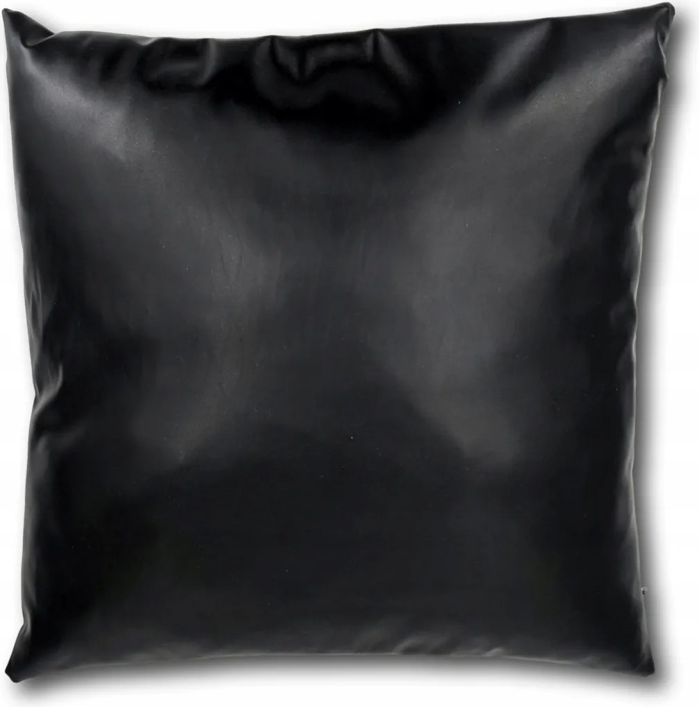 Párnahuzat Fekete Bőrszerű