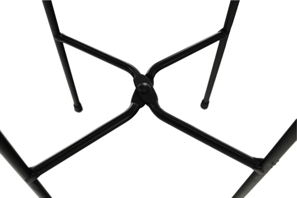 Virágtartó, fekete/arany, JUDE TYP 2