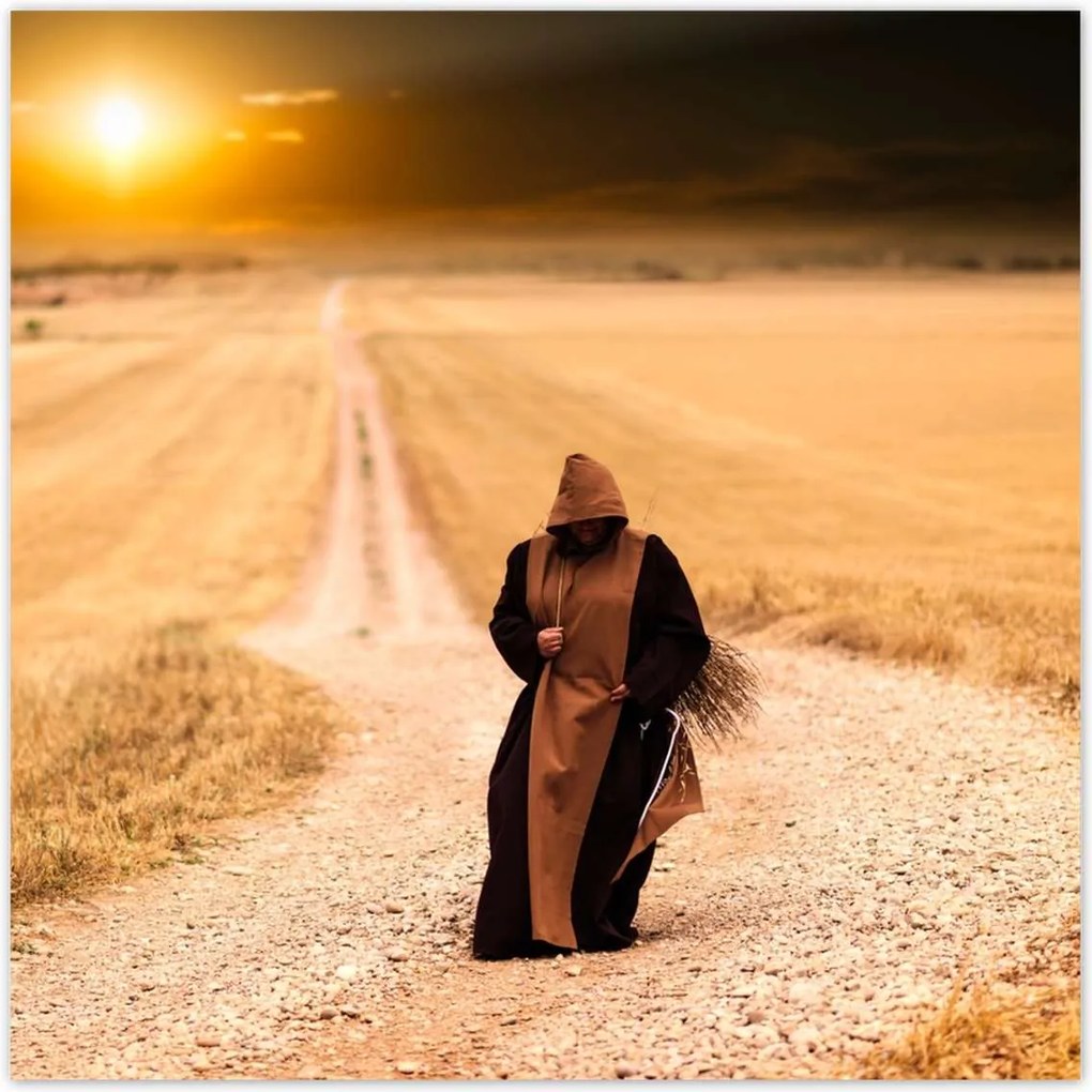 Poszterek 100x100 A munkából hazatérő szerzetes