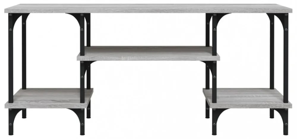 szürke sonoma színű szerelt fa TV-szekrény 102x35x45,5 cm