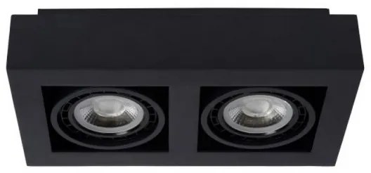 Lucide 09120/24/30 – LED Dimmelhető Spotlámpa ZEFIX 2×GU10/12W/230V Fekete