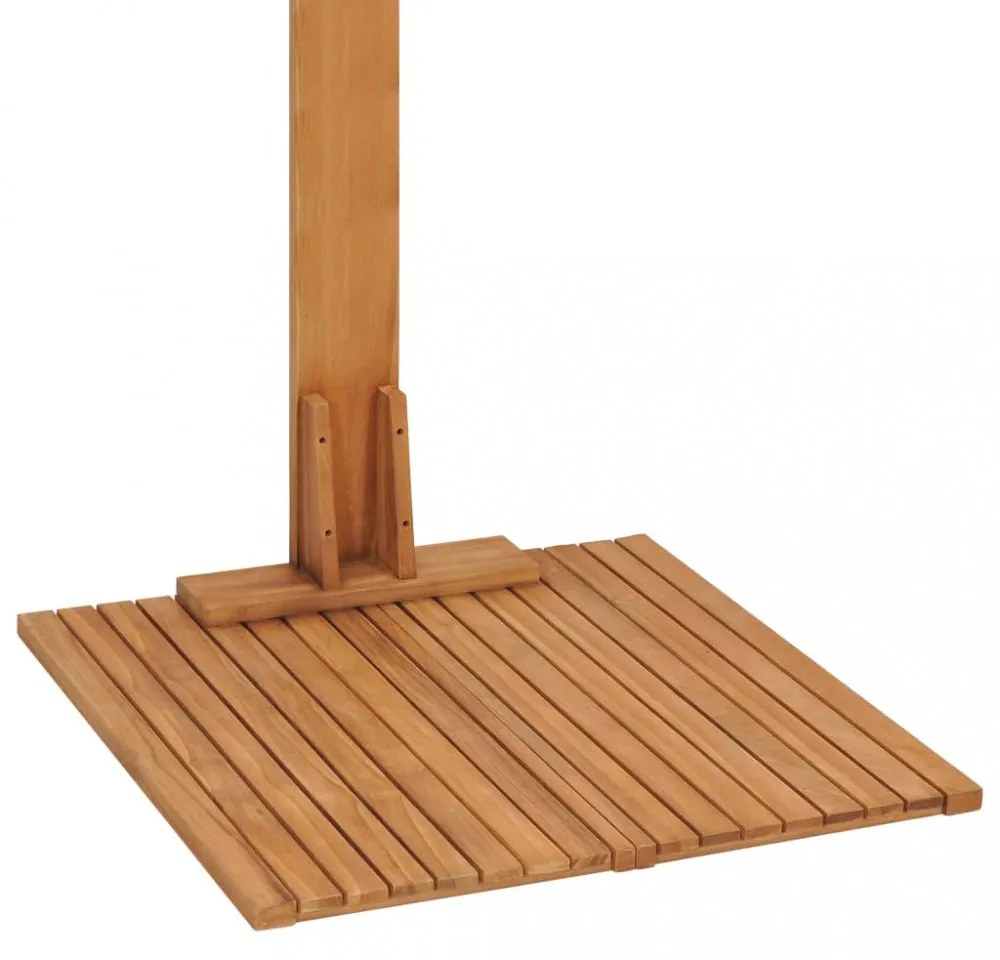 vidaXL tömör tíkfa kerti zuhany 75 x 75 x 210 cm