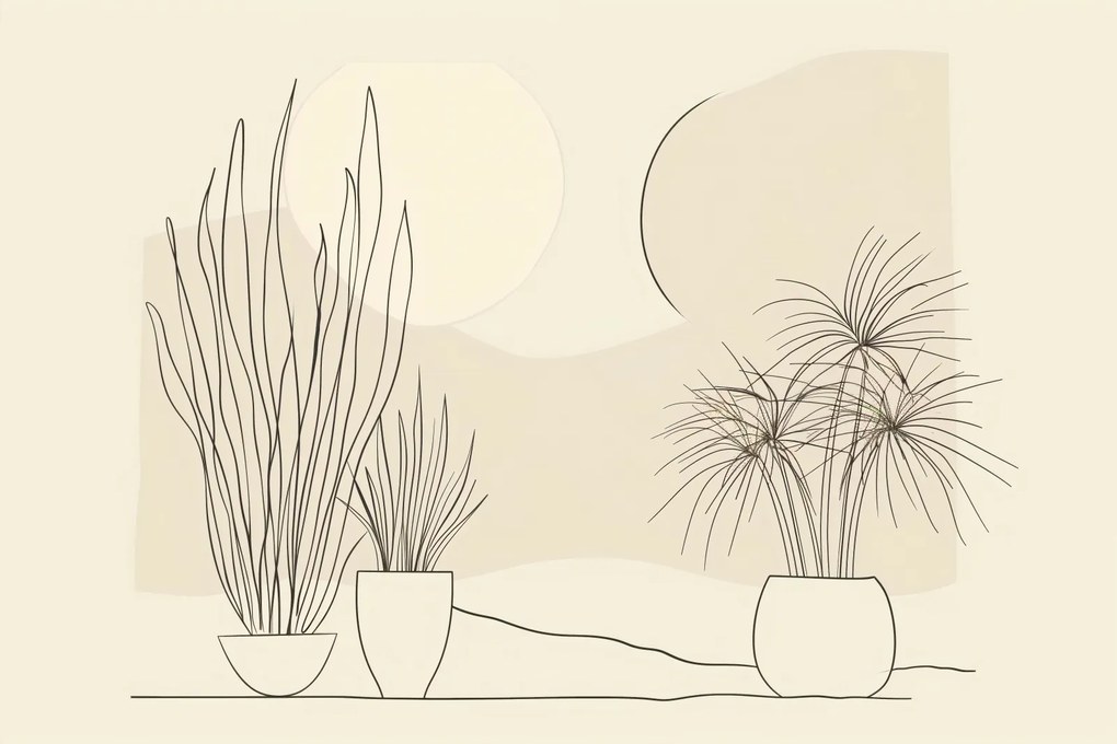 Poszter 30x20cm Növényzet pasztellben