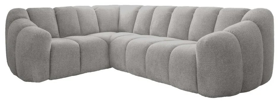 Világosszürke sarokkanapé (bal oldali-L alakú) Shell – Miuform