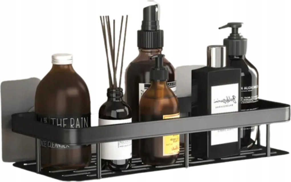 Fürdőszobai Polc Akasztós Zuhany Öntapadós Fúrás Nélkül Loft