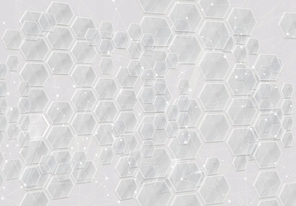 Fotótapéta Geometria Hatszög Absztrakt Perspektíva 312x219 +ragasztó