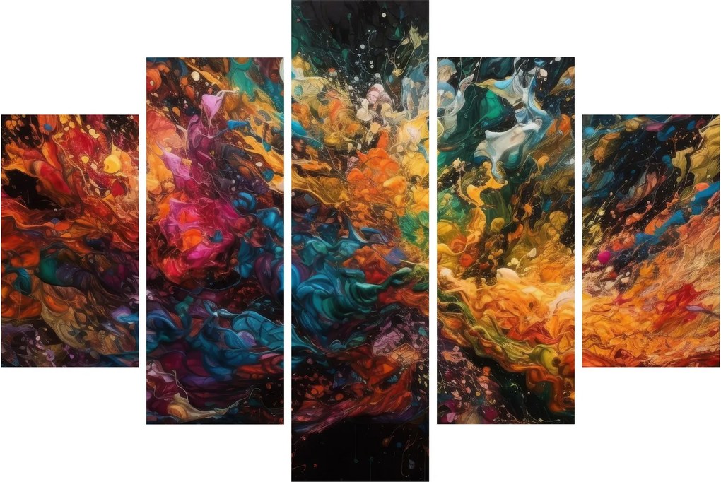 Kép - Színes absztrakció II. (150x105 cm)