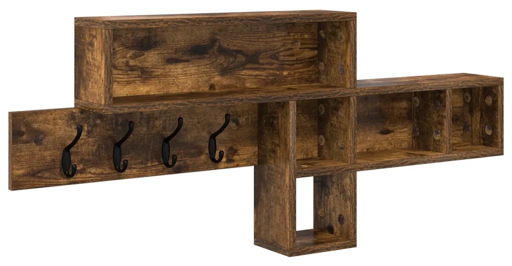 Fali Kabáthorog Füstölt tölgy 100 x 12 x 43.5 cm Faanyag