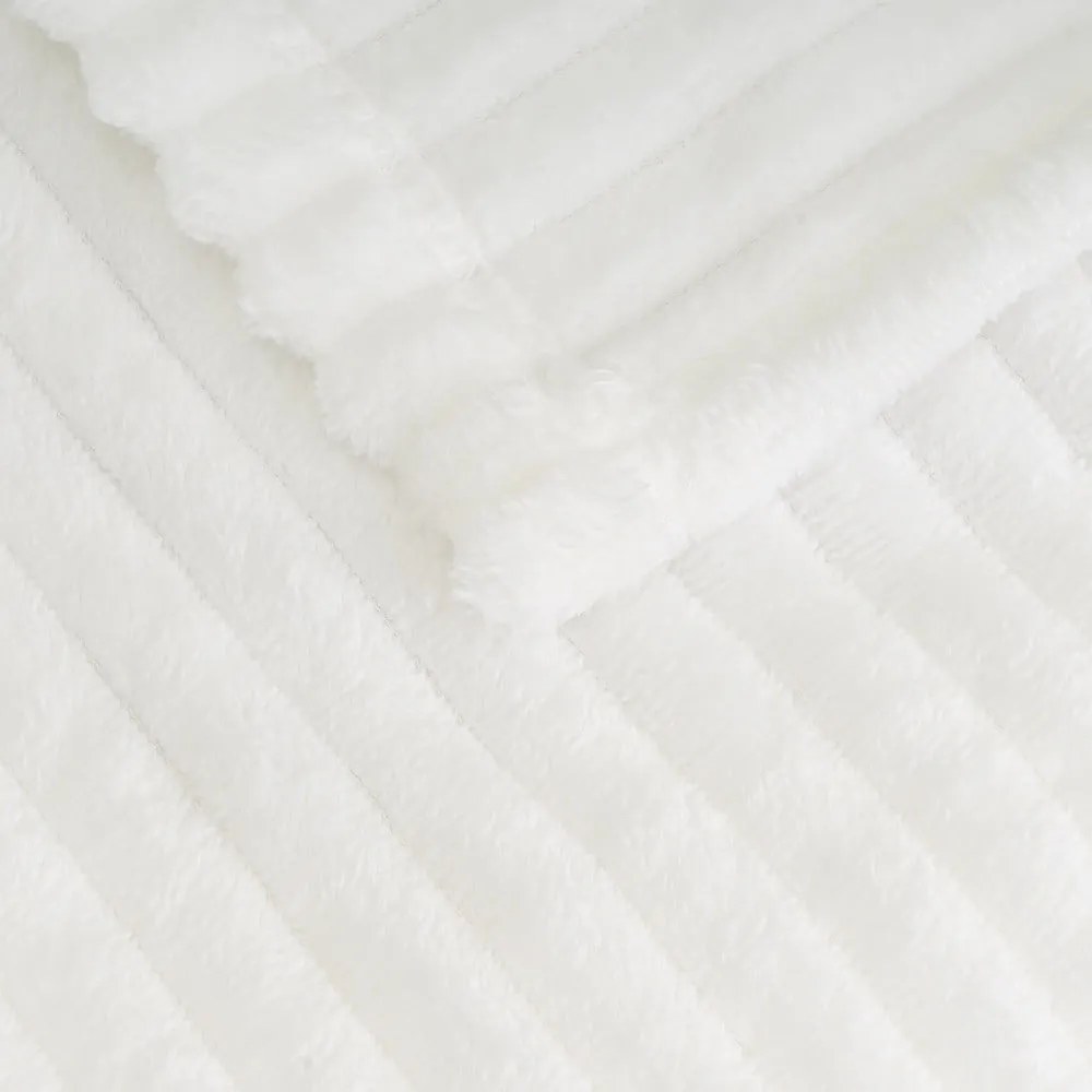 Fehér mikroplüss takaró 130x160 cm Fur Velvet – Casa Selección