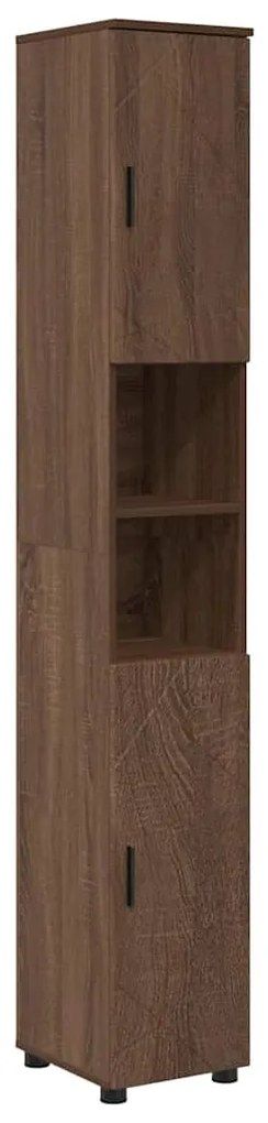 Fürdőszoba bútor szett 4 pcs barna tölgy 61 x 35 x 64 cm