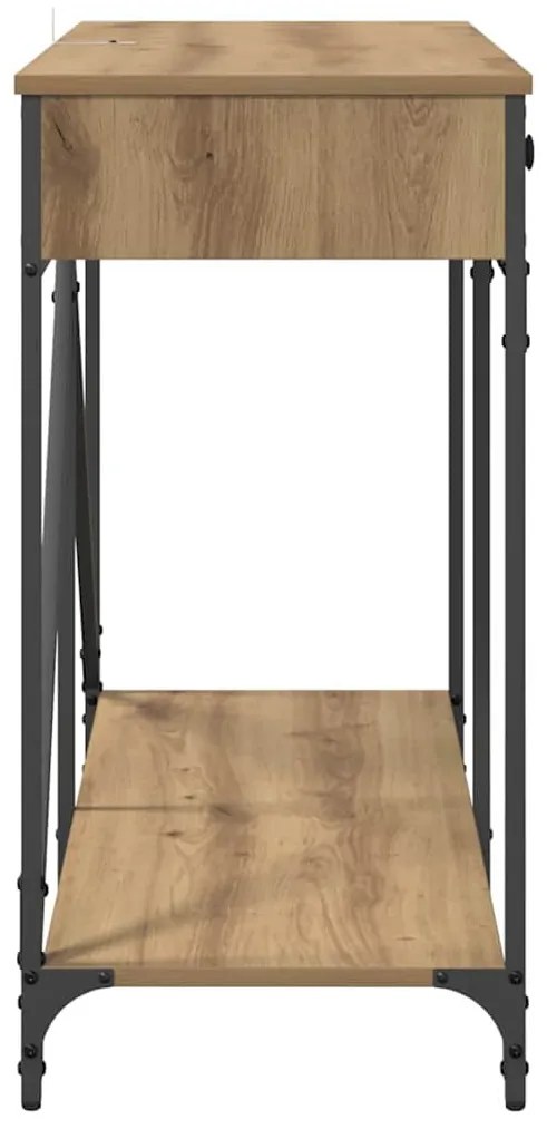 Konzolasztal fiókkal Artisan tölgy 100 x 39 x 78,5 cm Faanyag