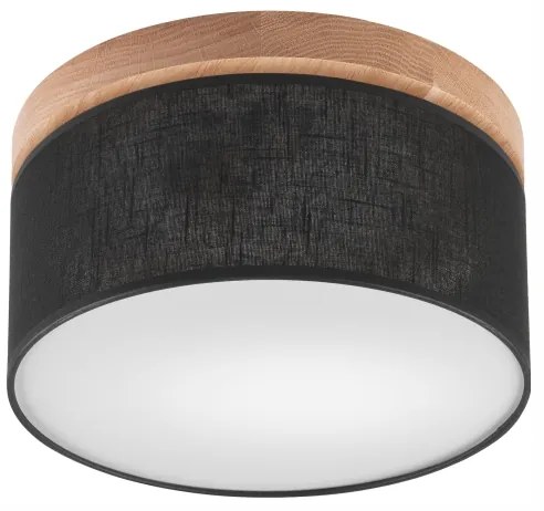 Brilagi - LED mennyezeti lámpa BELLADONNA 1xE27/15W/230V, 30 cm, fekete/dub