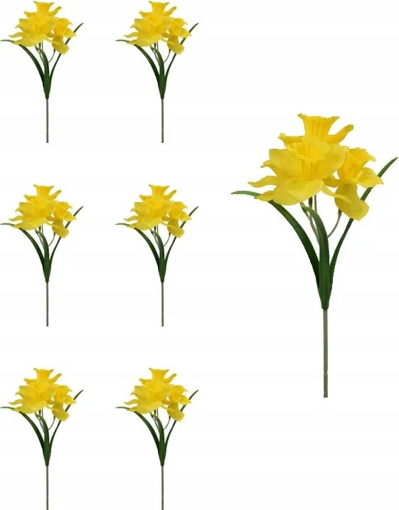Nárcisz nárcisz sárga ág mesterséges nád kompozíciók 6db