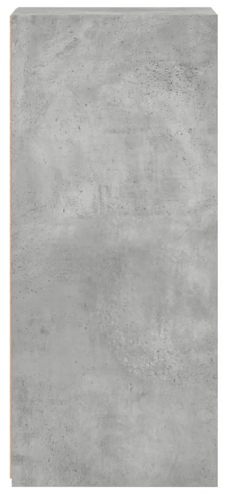 betonszürke szerelt fa tálalószekrény 30 x 41 x 93 cm