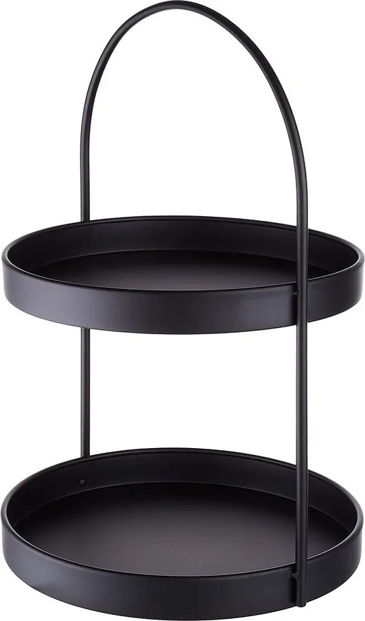 SIDELINE emeletes tálaló, fekete 35cm