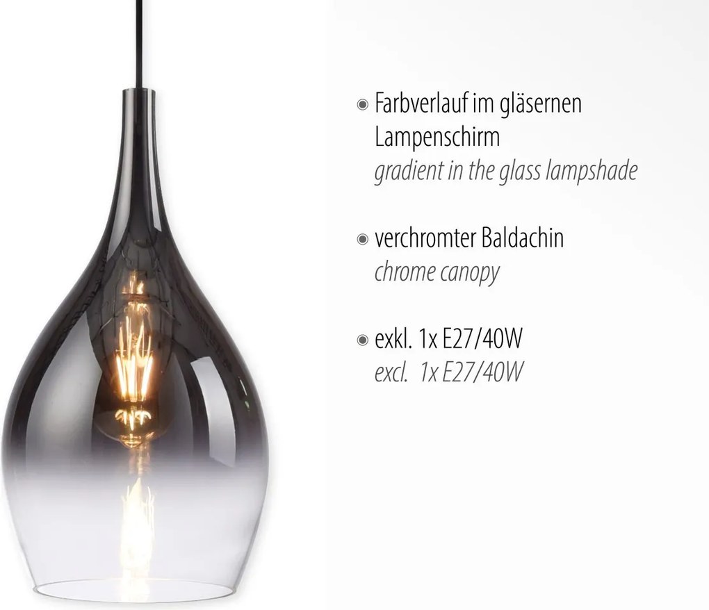 Paul Neuhaus modern függeszték pilua króm pln2061-17