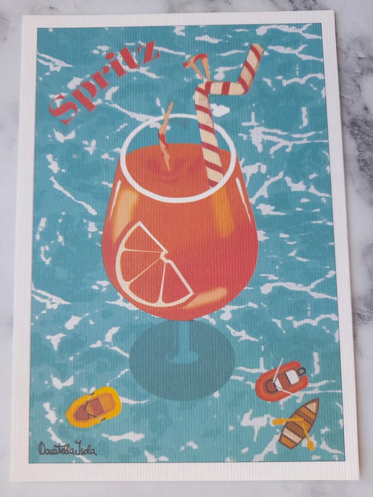Grafika Keret Olaszország Italia Spritz Apperol Donatella Isola