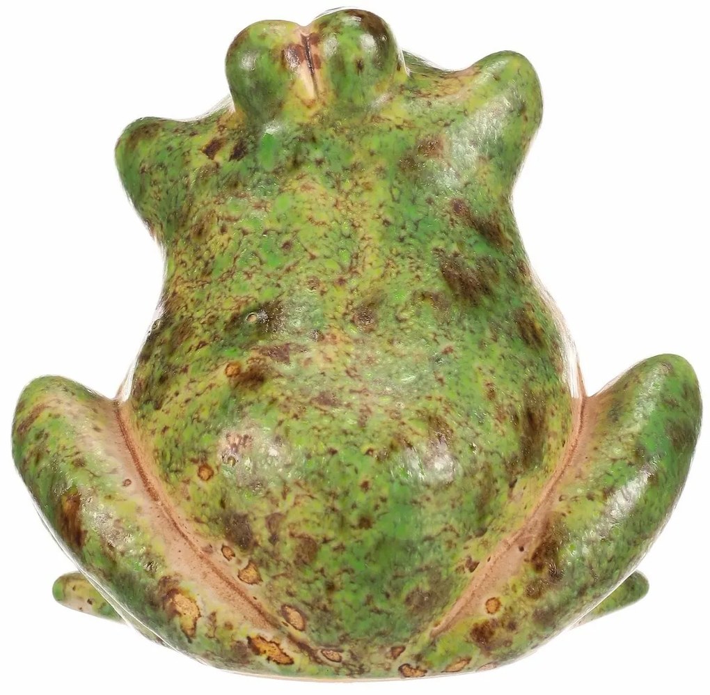 Kerámia kerti dekoráció Béka, 13 x 10 x 12 cm, 10 cm