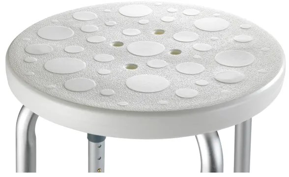 WENKO 1792921100-SECURA ülőke 45,5x45,5 cm fehér/ezüst/szürke