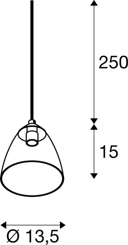 SLV 1006160 PARA CONE Modern Függesztett Lámpa Fehér, Átlátszó GU10 IP20