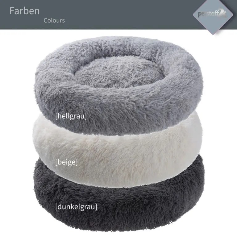 PESTUFF kutyafekhely kerek világosszürke 60 cm