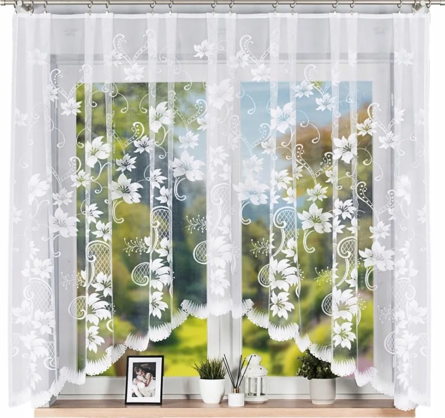 Jacquard függöny Arleta 310x160cm (készen áll) szoba, konyha, íves függöny