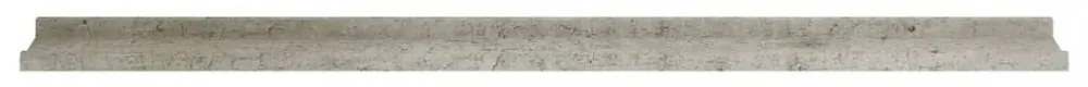 4 db betonszürke fali polc 115 x 9 x 3 cm