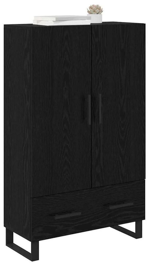 Magasfiú fiókkal Fekete tölgy 69,5 x 30 x 115 cm Faanyag