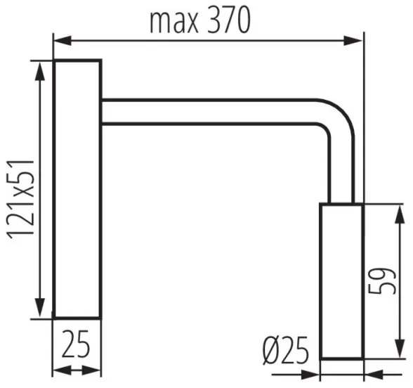 Kanlux 32522 - TONIL LED flexibilis lámpa 2,7W/230V fekete