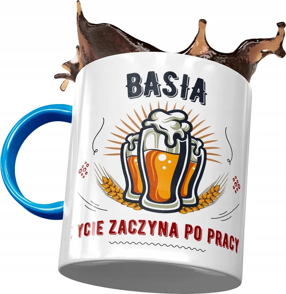 Kék Bögre Basi Barátnő Feleség Ajándék Nyomtatott Fotóval