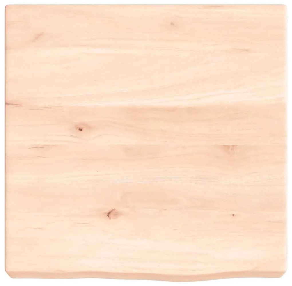 kezeletlen tömör tölgyfa fali polc 40x40x(2-6) cm