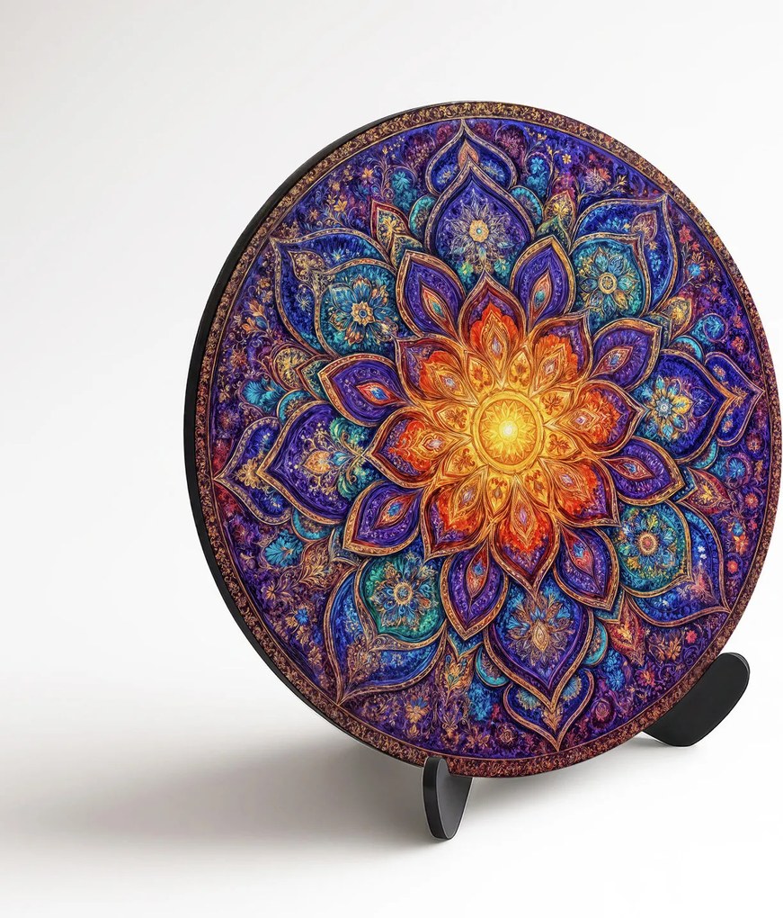 DUBLEZ | Fából készült kép - Mandala Magic | Prémium UV nyomtatás