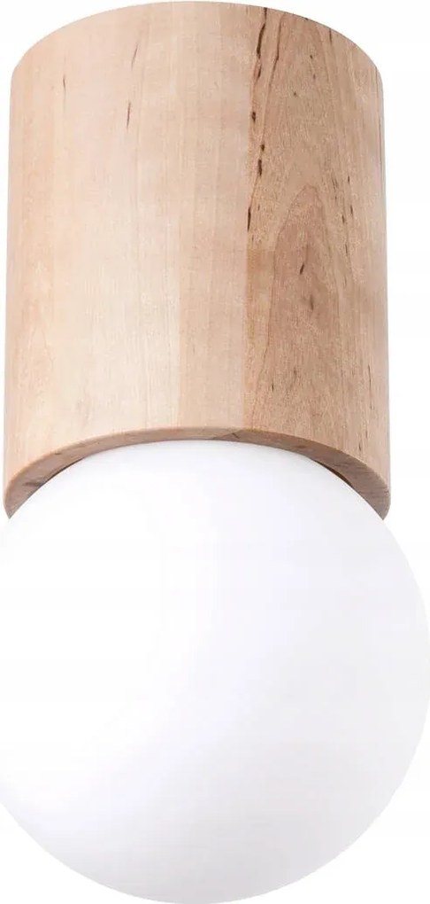 Mennyezeti spot lámpa fa barna kerek spot skandináv Sollux