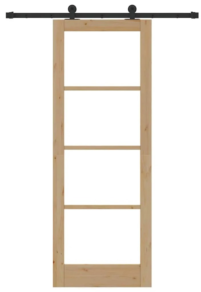 Csúszó Ajtó ORKDAL Barna 78 x 211 cm Fa és fém