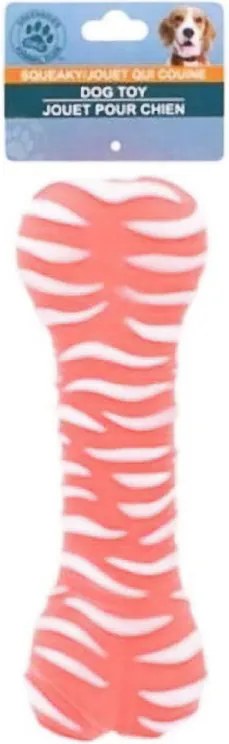 Gumijáték kutyáknak BONE 18 cm, rózsaszín