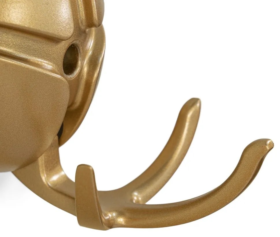 Aranyszínű fali műanyag akasztó Tick – Spinder Design