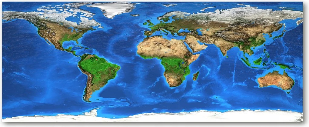 Modern üvegpanel a konyhába Világtérkép XXL
