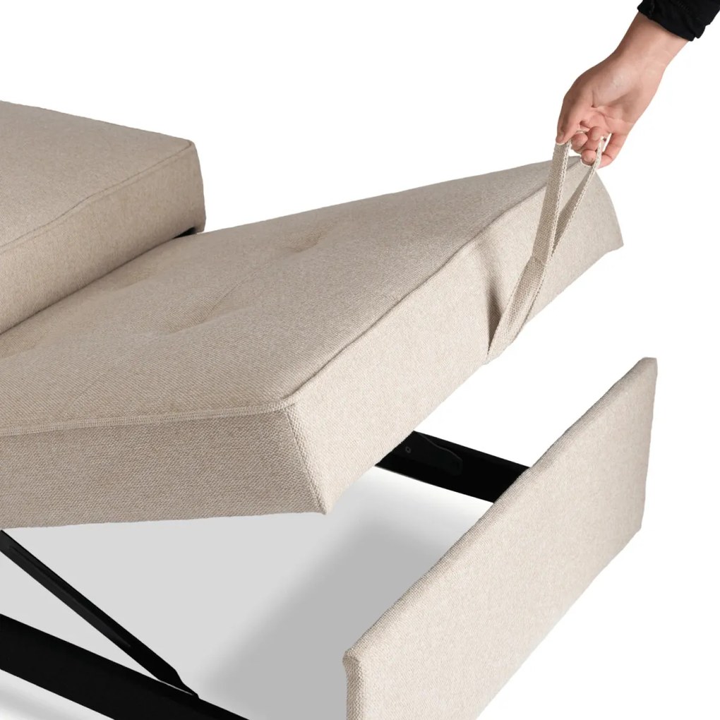 Dönthető, alvófunkciós fotel iberis 80 cm bézs, fotel