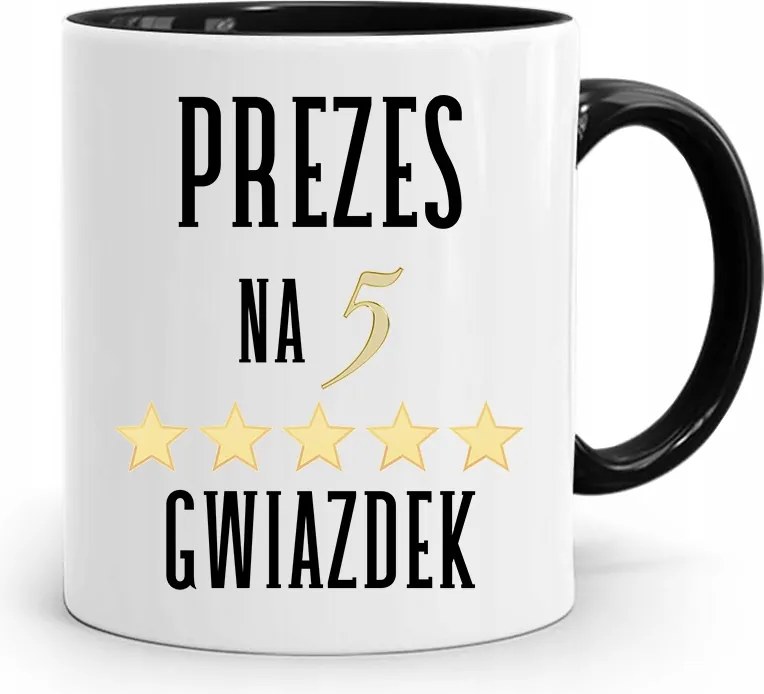 Elnök-vezérigazgatónak Fekete Ajándék Bögre fényképes nyomtatással