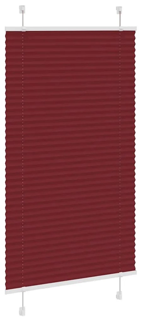 pliszírozott redőny Bordeaux piros 75x150 cm Szövetszélesség