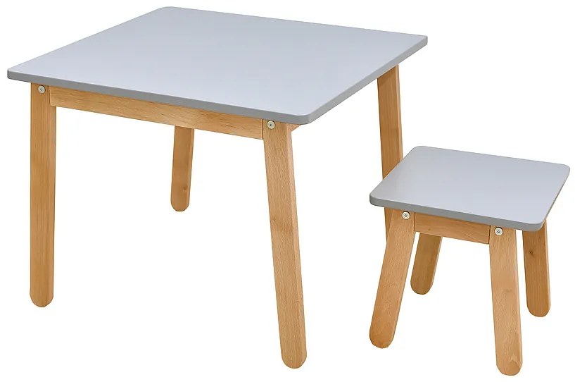 Szürke gyerek szék WOODY GREY