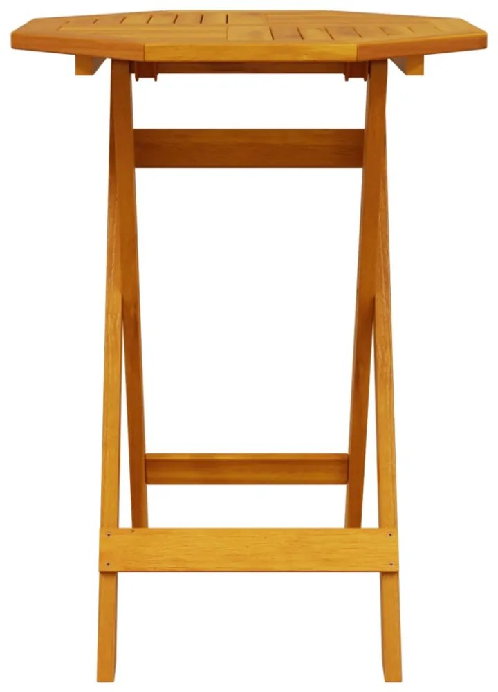 tömör akácfa összecsukható kerti asztal Ø60 x 75 cm