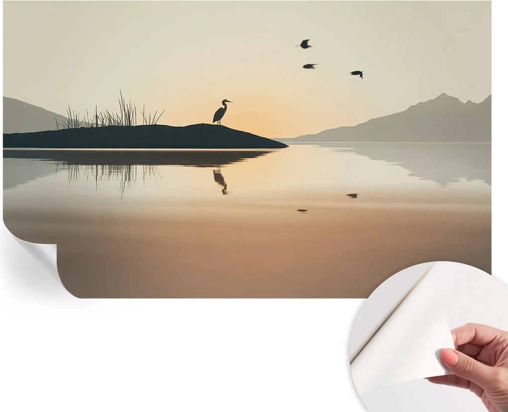 Dekoratív öntapadós fotótapéta irodába Reggeli csend 416x254 cm